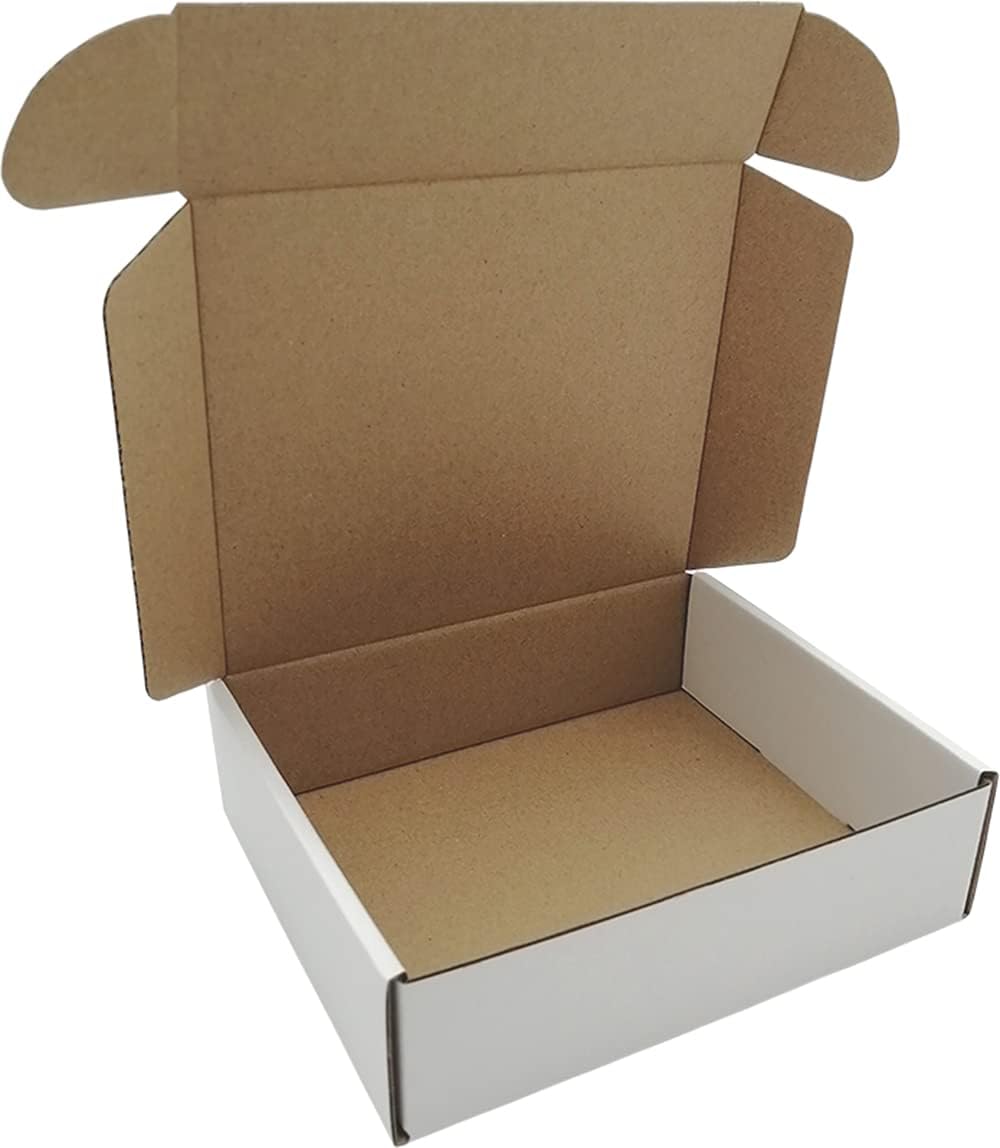 ROTCH 50 Pack 7x6x2'' Small Shipping Boxes, Cardboard Corrugated Mail...