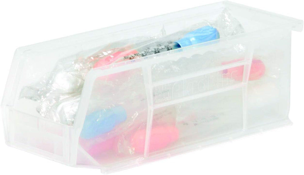 Akro-Mils 30224 AkroBins Plastic Storage Bins, 11"x 4"x 4", Cl...