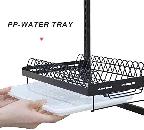junyuan Hanging Dish Drying Rack Wall Mount,Dish Racks Drainer,3 Tier Kitchen...