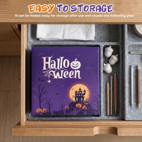 5 FT Halloween Inflatables Decor, Cute Inflatable Ghost with Pumpkin, Built-i...