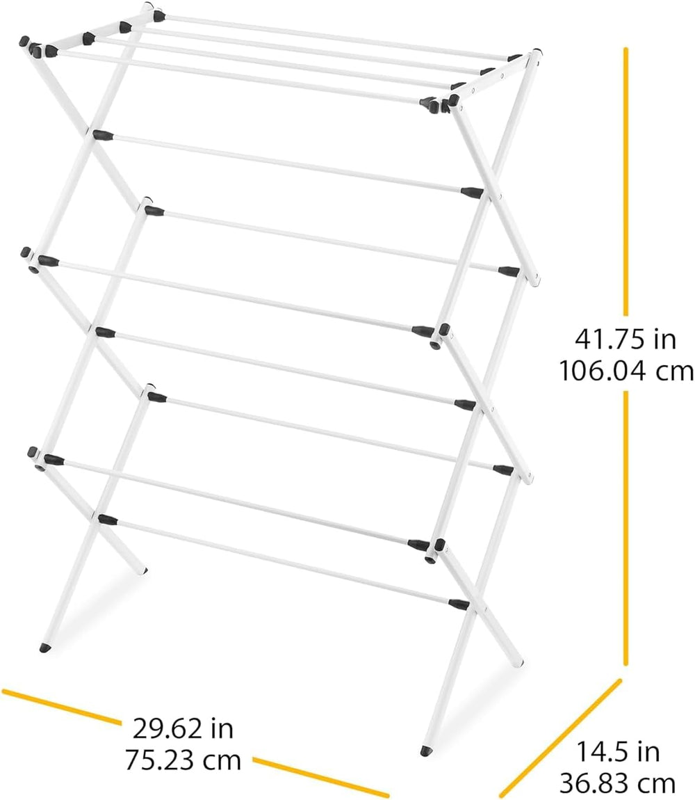 Whitmor Foldable Clothes Drying Rack: 3 Tier Laundry Drying Rack, Collapsible...