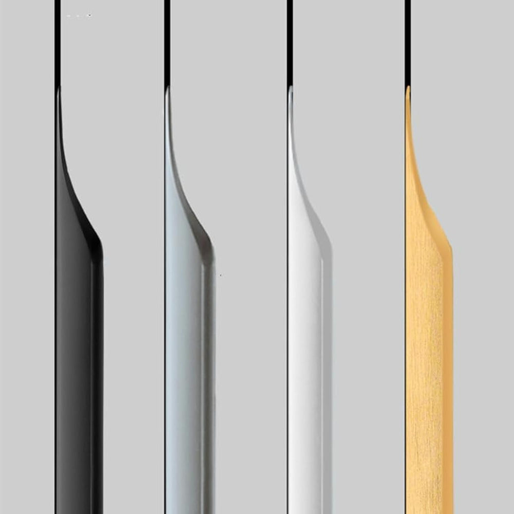 5 Pack Finger Pulls for Cabinets, Streamlined Long Concealed Handle for Home ...