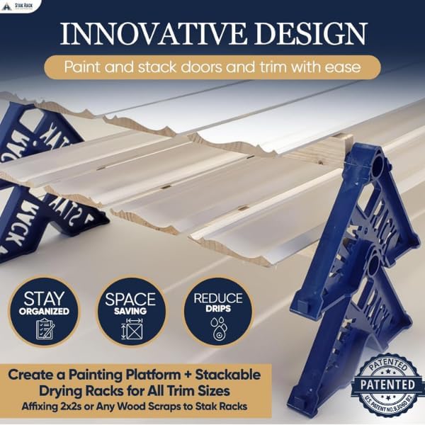 Stak Rack | 6 in 1 Painter's Accessory Tool | Stacking Design | Paint Int...
