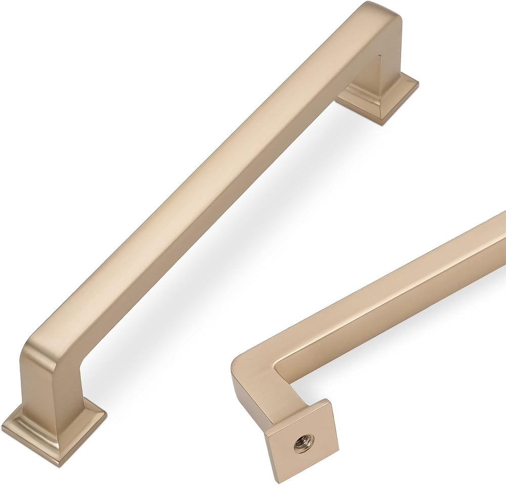 COTYKILEY 10 Pack 5 Inch(128mm) Champagne Bronze Cabinet Handles Champagne Ki...