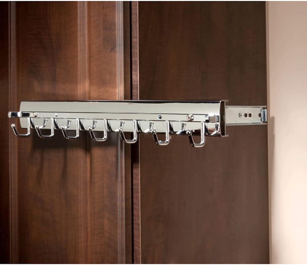 Sidelines Premier Pullout Swivel Belt Rack for Custom Closet Systems