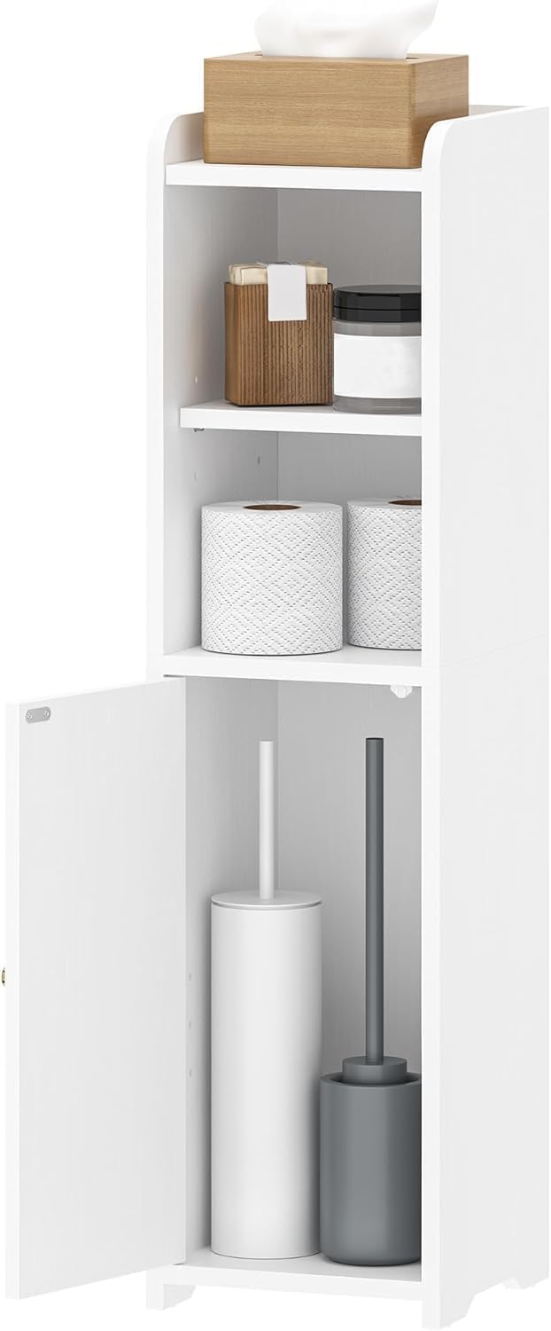 Hzuaneri Small Bathroom Storage Cabinet, Narrow Toilet Paper Cabinets