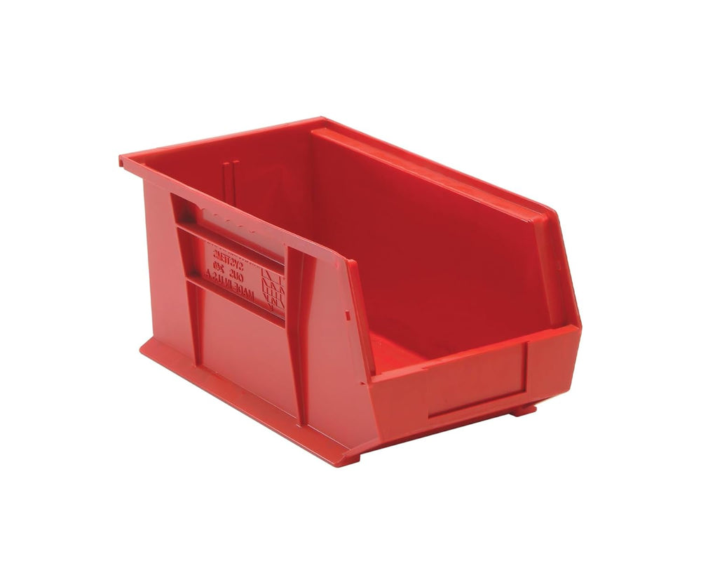 QUANTUM STORAGE SYSTEMS K-QUS240RD-3 3-Pack Stack and Hang Plastic Bin Storag...