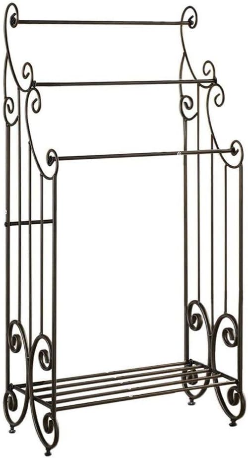 KB Designs - Freestanding 3 Tier Metal Towel Rack Stand, Clothes Drying Rack ...