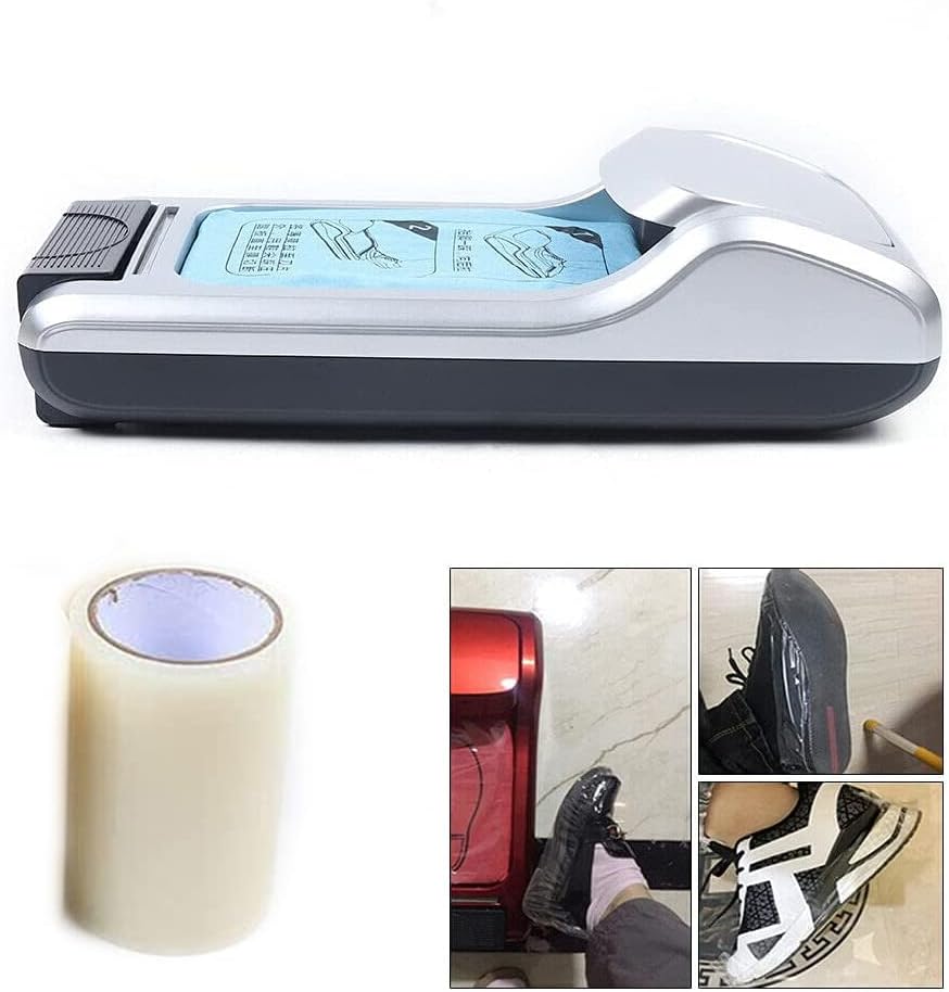 Shoe Cover Machine, + 300 pairs ABS Plastic Shoe Film, GDAE10 Automatic Dispo...