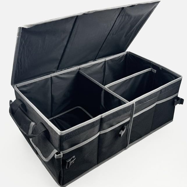 Collapsible Car Trunk Organizer, Foldable Cargo Storage Organizer for SUV, Ca...
