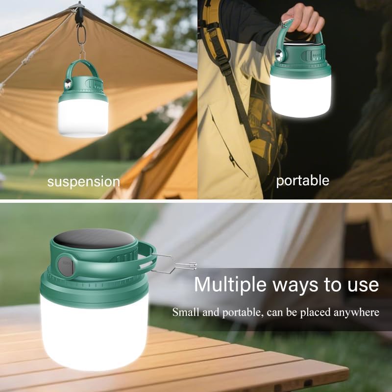 LED Camping Lantern Rechargeable 1200LM, Camping Tent Light, 4 Light Modes, 7...