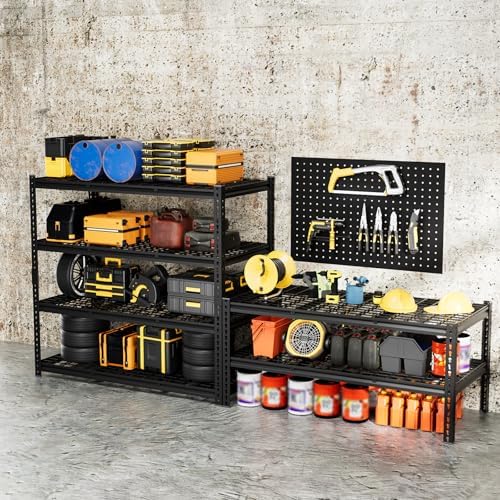 4-Tier 60" W X 24" D X 60" H Garage Shelves 2800LBS Heavy Duty...