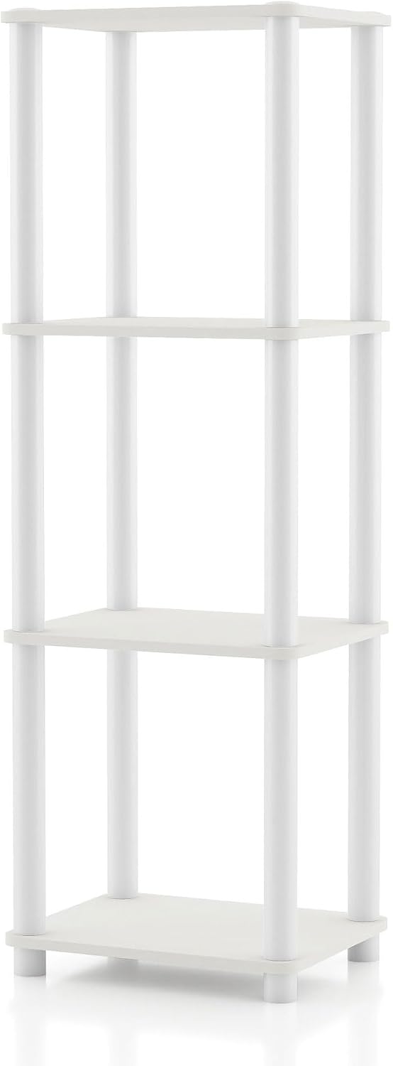 Homes: Inside + Out Apexa Modern 4-Tier Narrow Shelving Units, Collectibles D...
