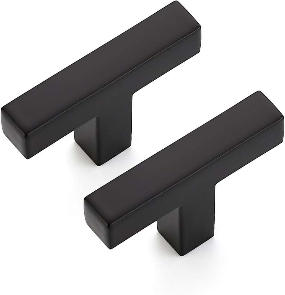 Ravinte Matte Black Cabinet Handles Solid Cabinet Pulls Single Hole 25 Pack
