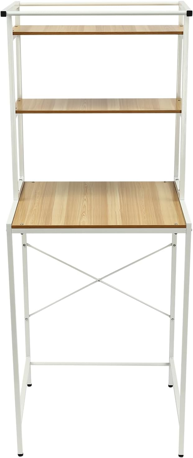 3 Tier Over Washer and Dryer Storage Rack, Height Adjustable Laundry Room She...