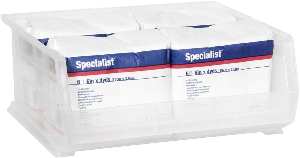 Akro-Mils 30250 AkroBins Plastic Storage Bins, 15"x16"x7", Cle...