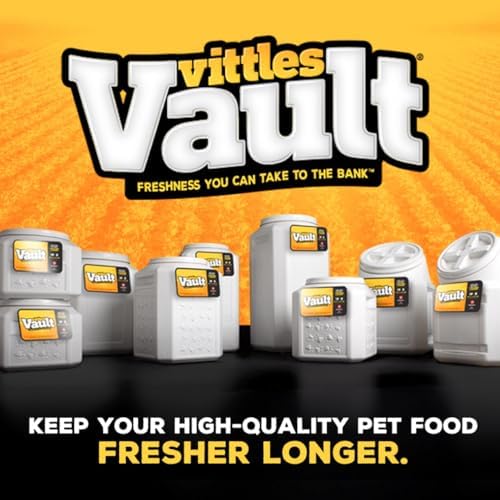 Vittles Vault Airtight Pet Food Storage Container + Scoop, Up to 30lbs