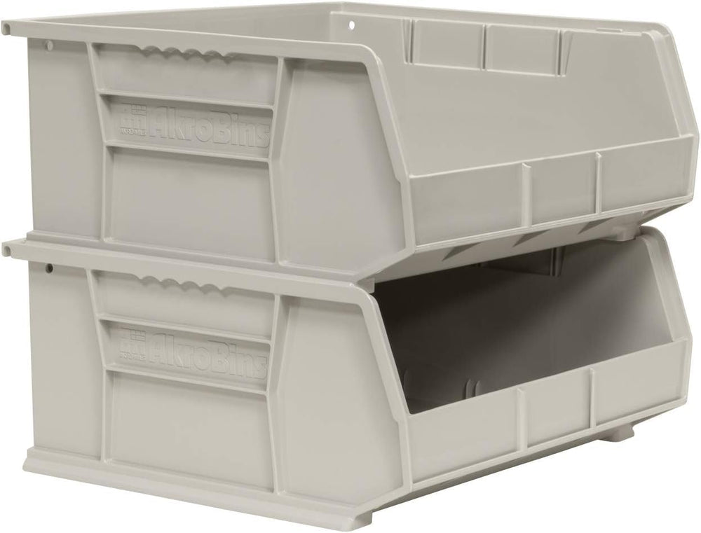 Akro-Mils 30250 AkroBins Plastic Storage Bins, 15"x16"x7", Cle...