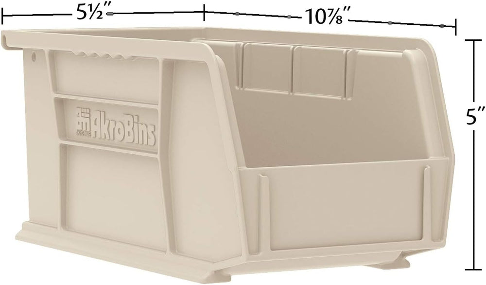 Akro-Mils 30230 AkroBins Plastic Storage Bins, 11"x5"x5", Blue...