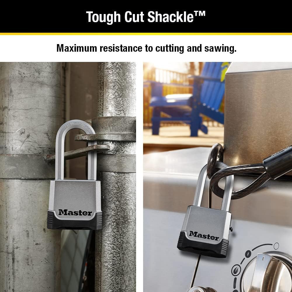Master Lock Combination Padlock Heavy Duty Outdoor Resettable Lock M176XDLH