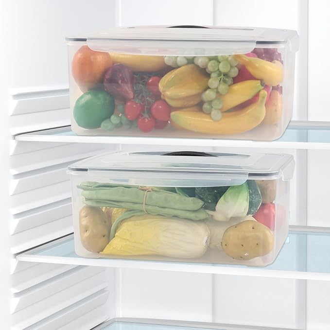 4-Pack 14.5 L Food Sealed Storage Container, Plastic Boxes