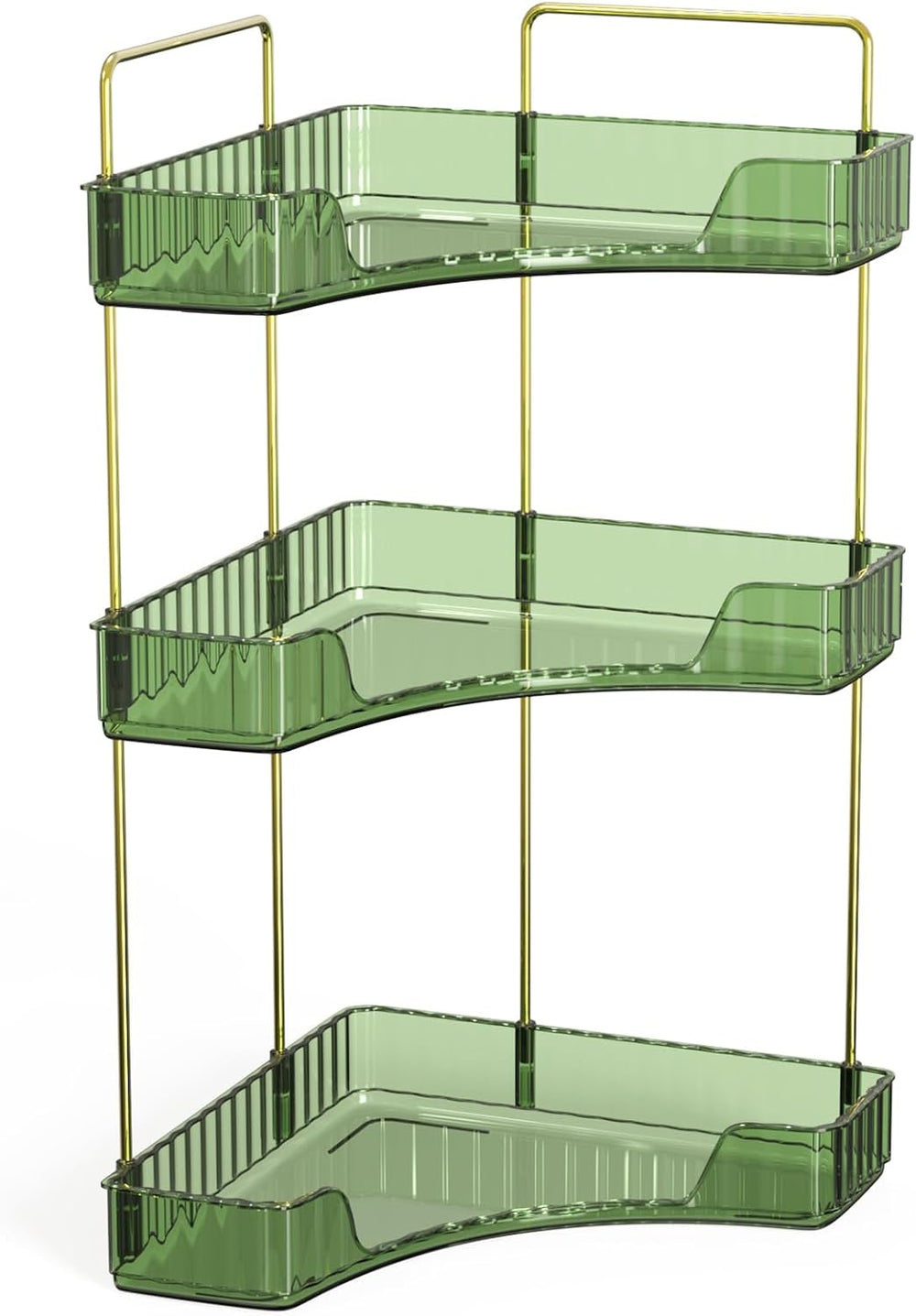 Webetop Corner Bathroom Organizer 3 Tier Makeup Countertop Shelf for Vanity