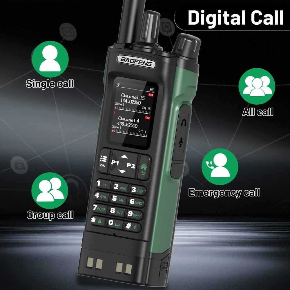 baofeng DM32 Radio DMR Ham Radio Handheld Long Range Walkie Talkies Rechargea...