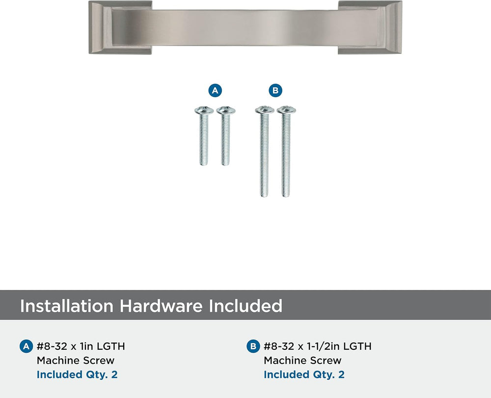 Amerock 10 Pack 3" Candler Satin Nickel Drawer Pull