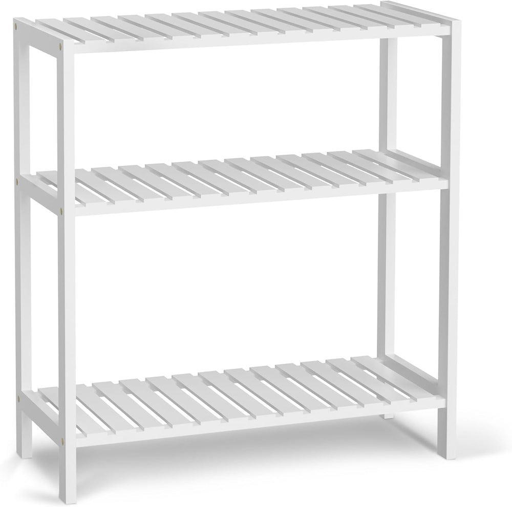 VASMIA Bamboo Bathroom Shelf,3-Tier Storage Shelf,Multipurpose Storage Displa...