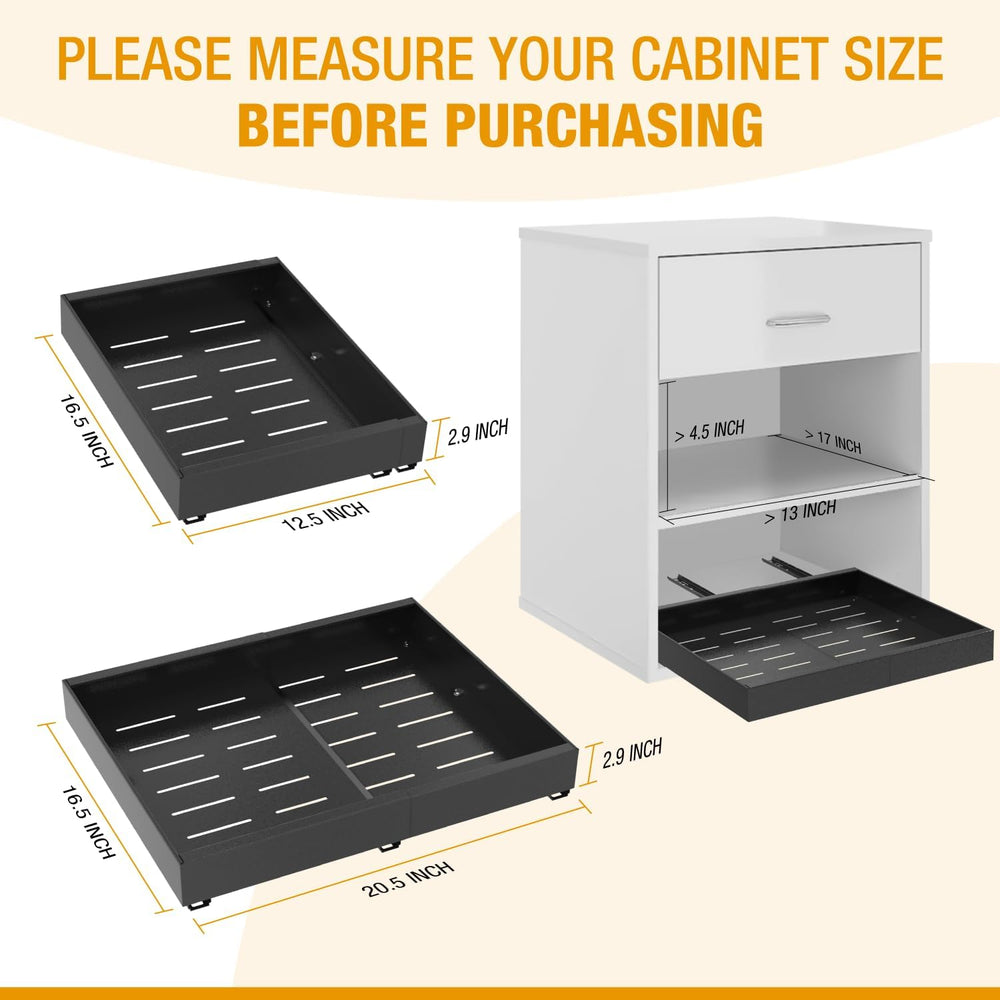 Expandable Pull Out Drawers for Cabinets(Black) : Kitchen and Pantry Organize...