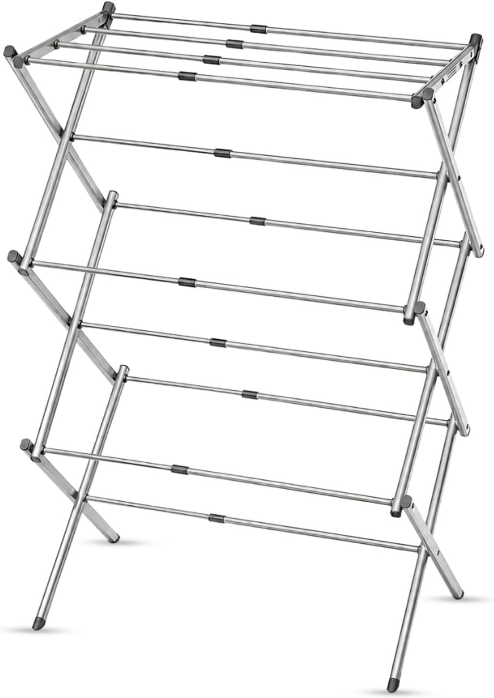HOMION 3 Tier extendable Clothes Airer Dryer Indoor Outdoor Metal Laundry Dry...