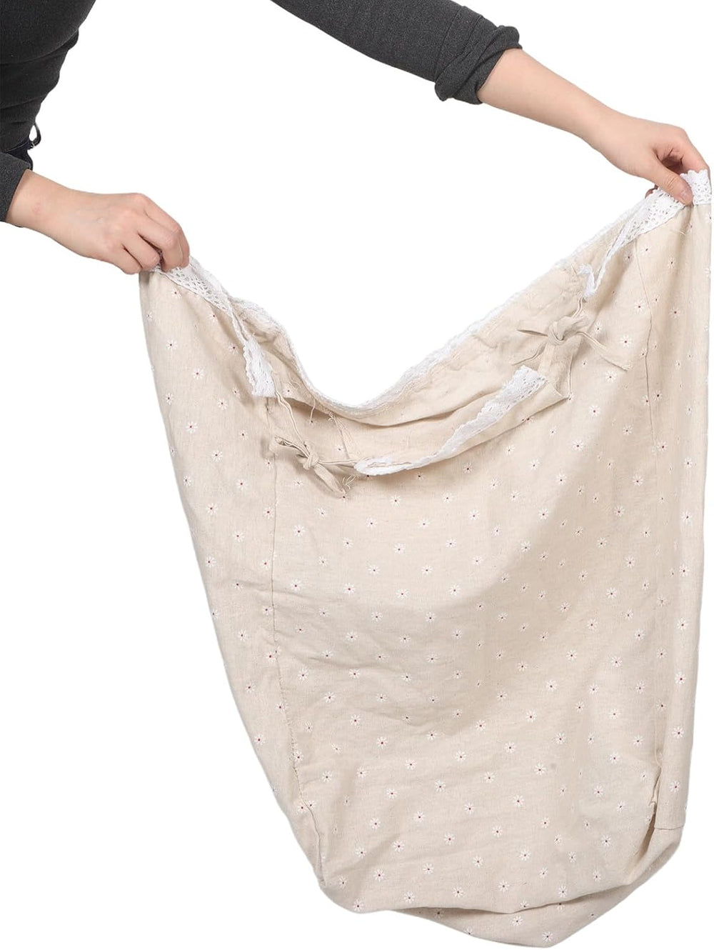 Rattan Basket Liner Replacement - Daisy Pattern Utility Washable Laundry Hamp...