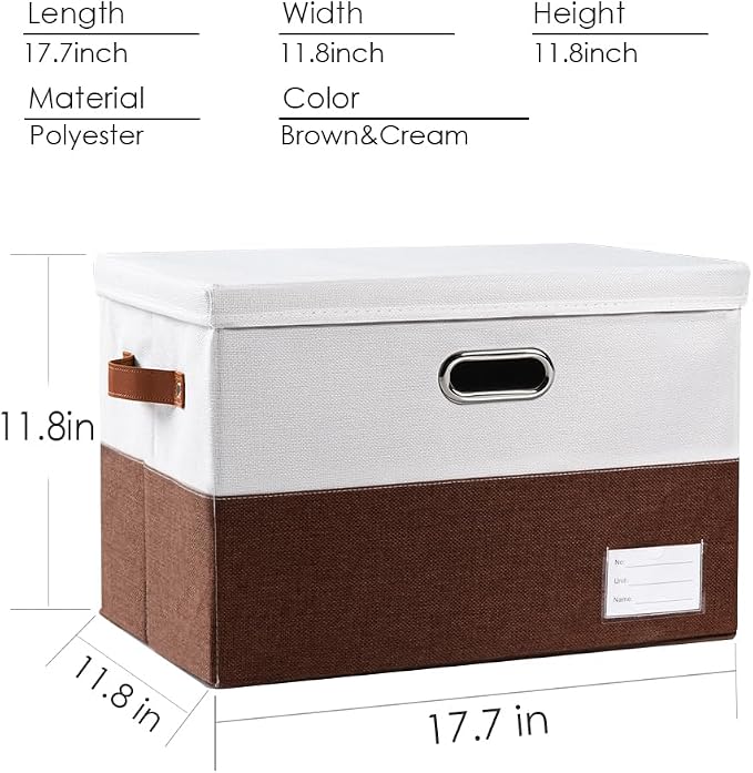 PRANDOM Foldable Storage Bins (3-Pack)
