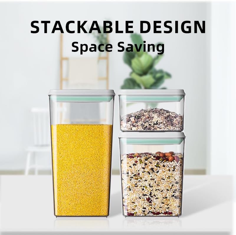 Ankou Airtight Food Storage Container Sets with Lids 6Pcs Pop Containers for ...