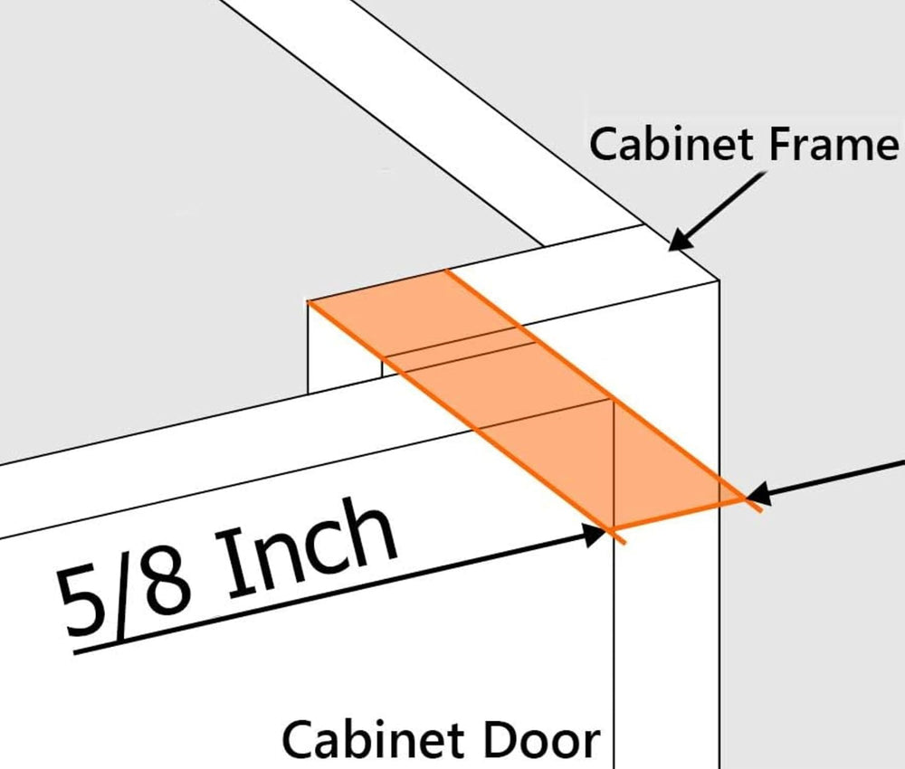 20-Pack 5/8" Overlay Soft Close Face Frame Kitchen Cabinet Hinges