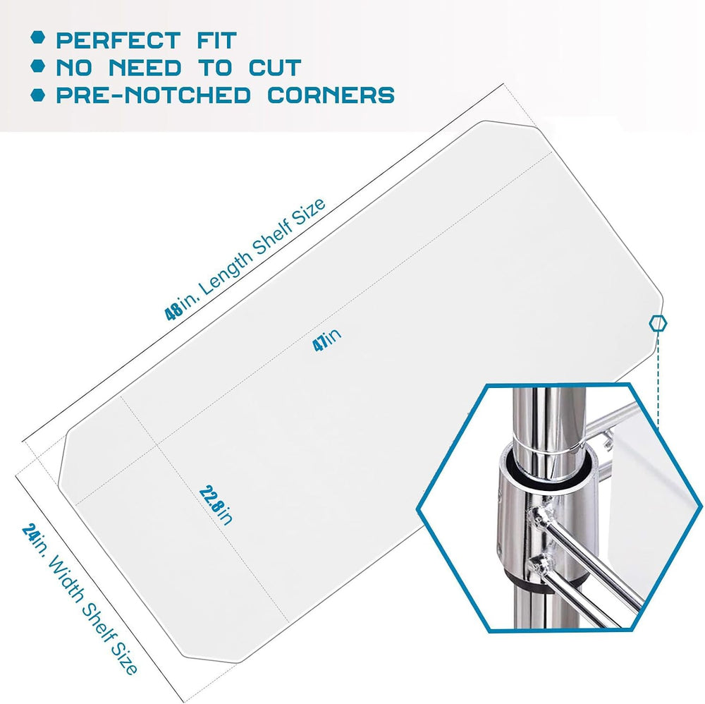 BRIAN & DANY Wire Shelf Liner 24" X 48", Heavy Duty Shelf Liner...