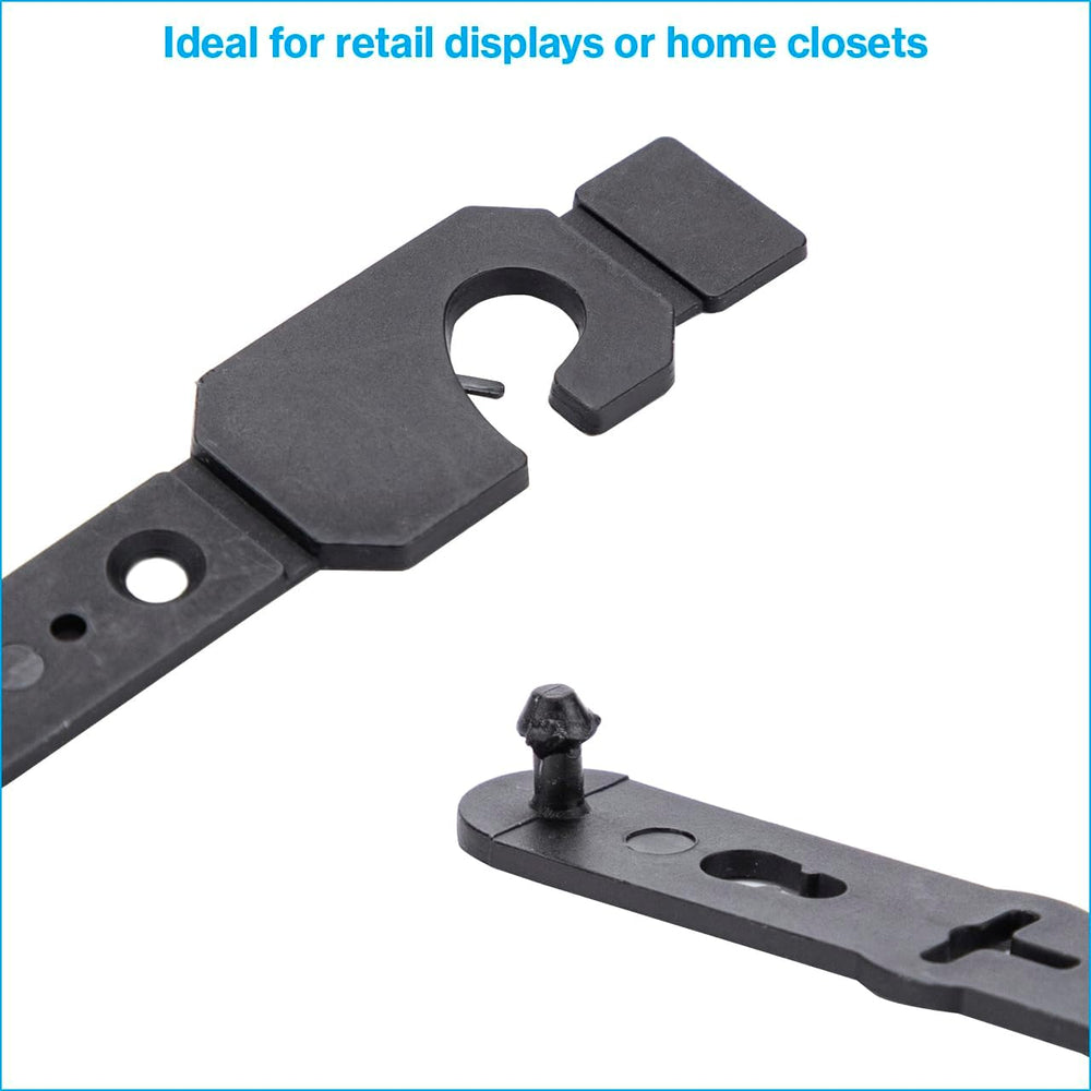 Black Plastic Belt Hangers - Pack of 100