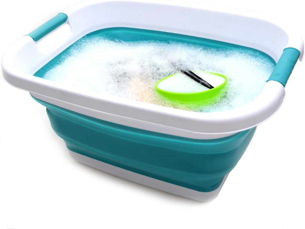 SAMMART Set of 2-25L (6.6 gallon) Collapsible Laundry Basket/Tub-Foldable Sto...