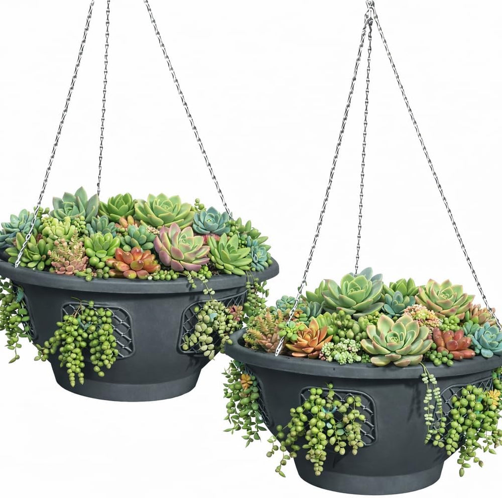 Ultimate Hanging Baskets - Strawberry, Tomato, Flower, and Herb Outdoor Plant...