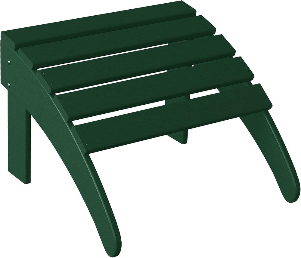 WestinTrends Outdoor Patio Adirondack Ottoman Foot Rest, All Weather Poly Lum...