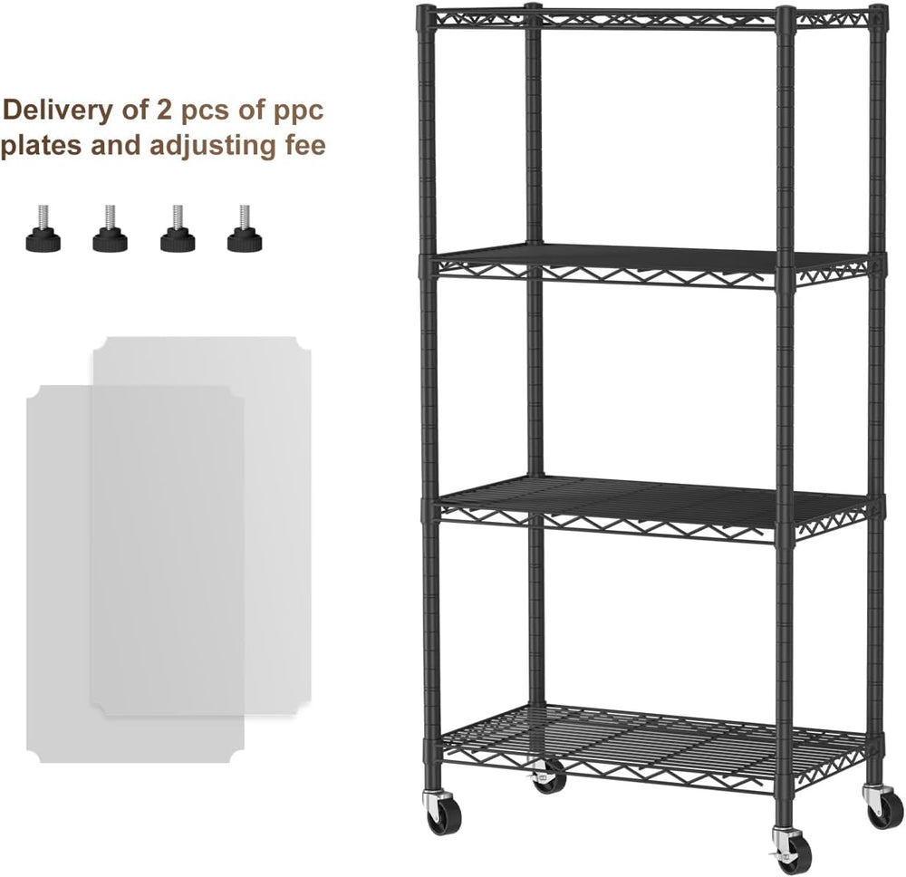 Shelves Storage Shelf Wire Closet Bathroom Organizers Metal Pantry