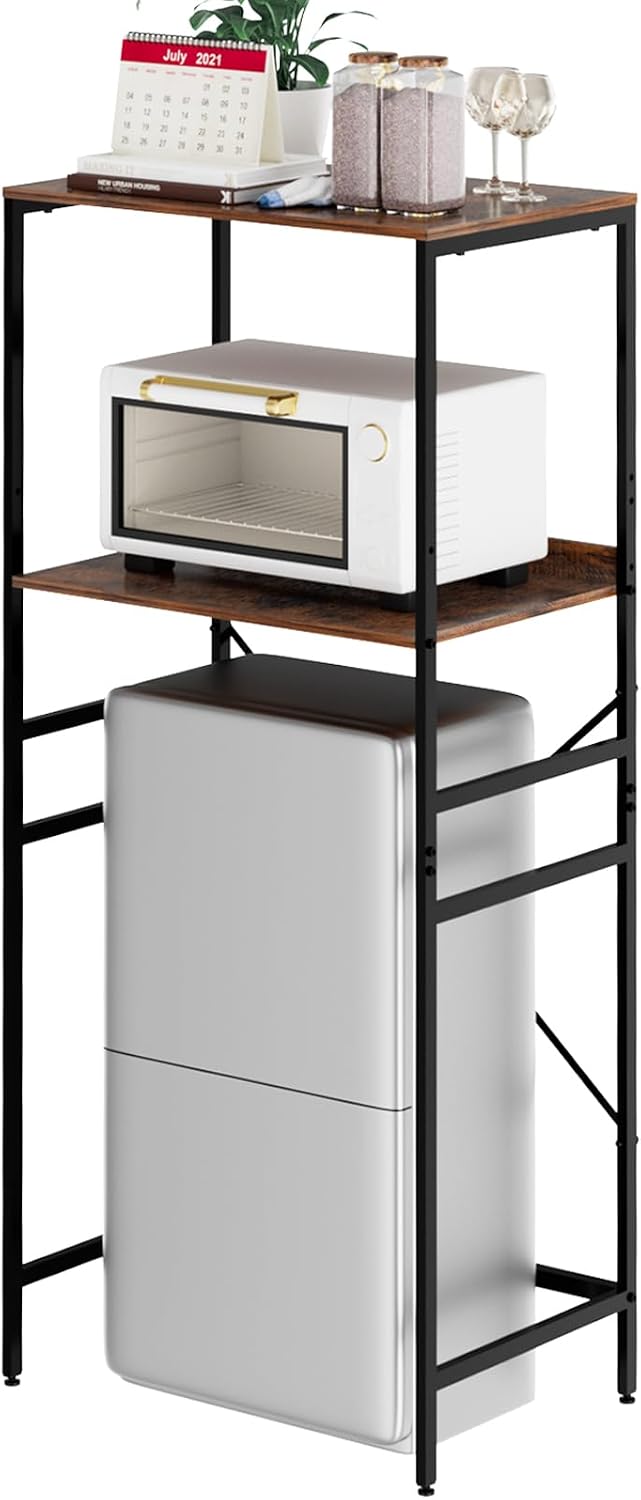 Mini Fridge Shelf 2 Tier Mini Fridge and Microwave Storage Rack