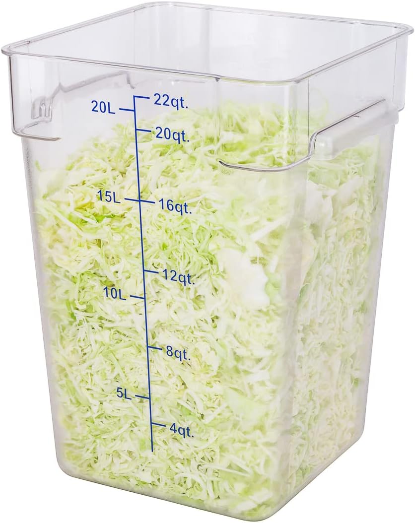 Restaurantware Met Lux 22 Quart Brine Buckets 10 Square Marinating Containers...