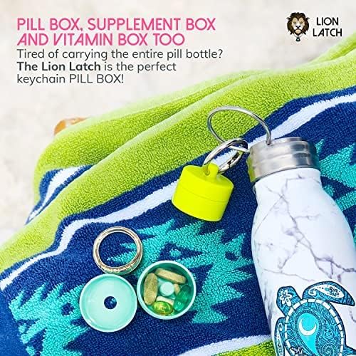Lion Latch Travel Jewelry Box Case, Ring Holder, Small Jewelry Organizer, Por...