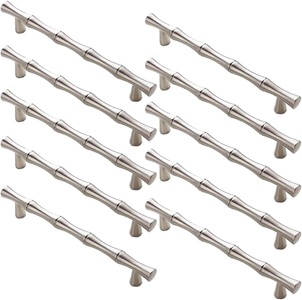 Cabinet Handles Bamboo Shape Kitchen Cupboard Dresser Closet Drawer Door Pull...