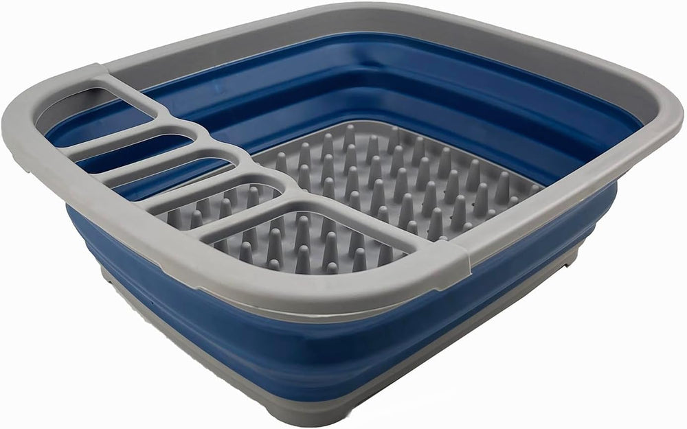 SAMMART 8L (2.11Gallons) Collapsible Plastic Dish Drainer - Foldable Drying R...