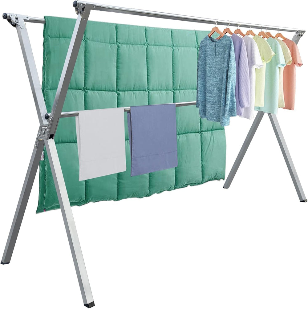 Clothes Drying Rack Folding Indoor Outdoor, Foldable Portable Laundry Drying