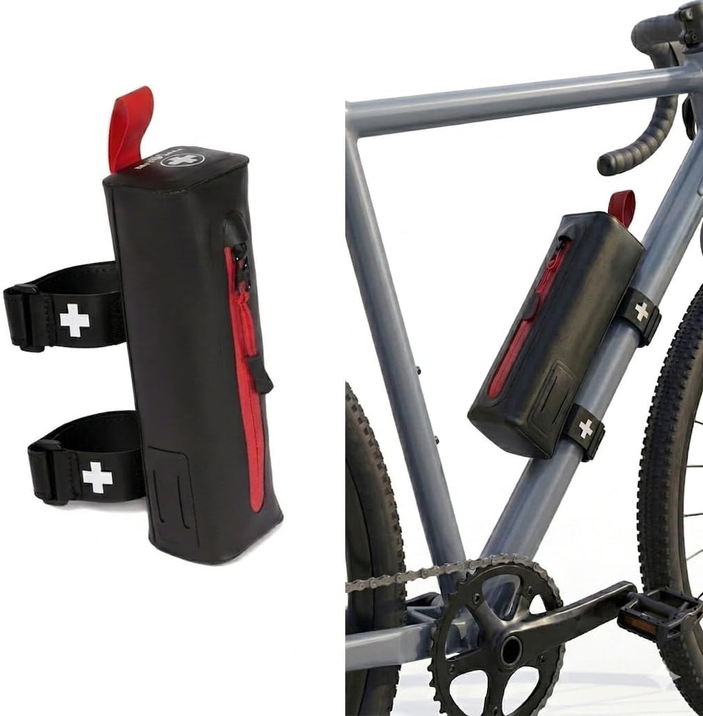 Bike First Aid Kit for Cyclist's, Compact Waterproof Case, Attaches to Bi...