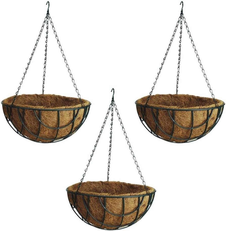 Rocky Mountain Goods Hanging Flower Basket with Natural Coconut Liner - Thick...