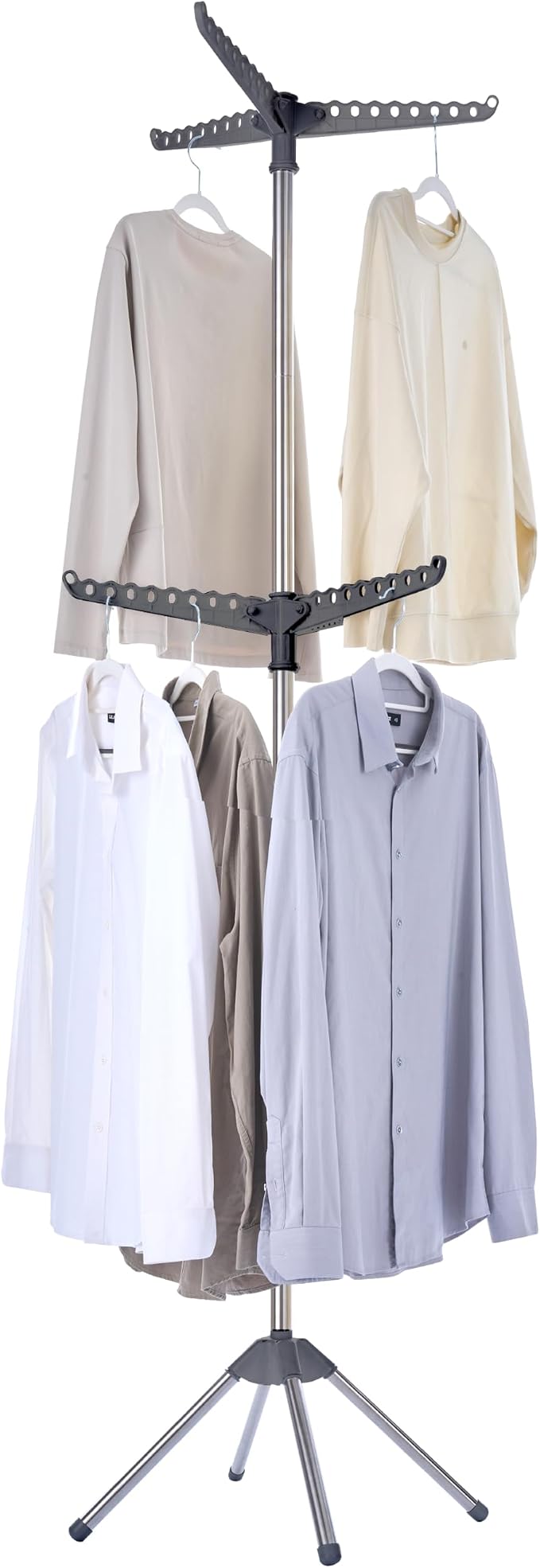 Clothes Drying Rack Foldable, 74.8 inch 2 Tier Laundry Drying Rack (54 Pieces)